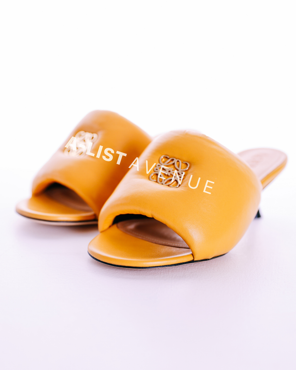 Loewe Anagram 50 Padded Mules Size 36
