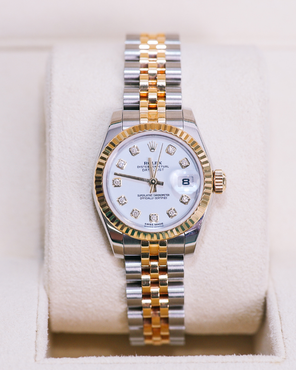 Rolex Lady-Datejust 26mm Two-tone Yellow Rolesor Diamond-set Dial