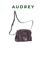 A13 AUDREY Premium Leather Bag Dark Brown