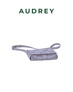 V6 AUDREY Lambskin Cassette Bag in Gray
