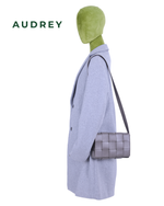 V6 AUDREY Lambskin Cassette Bag in Gray