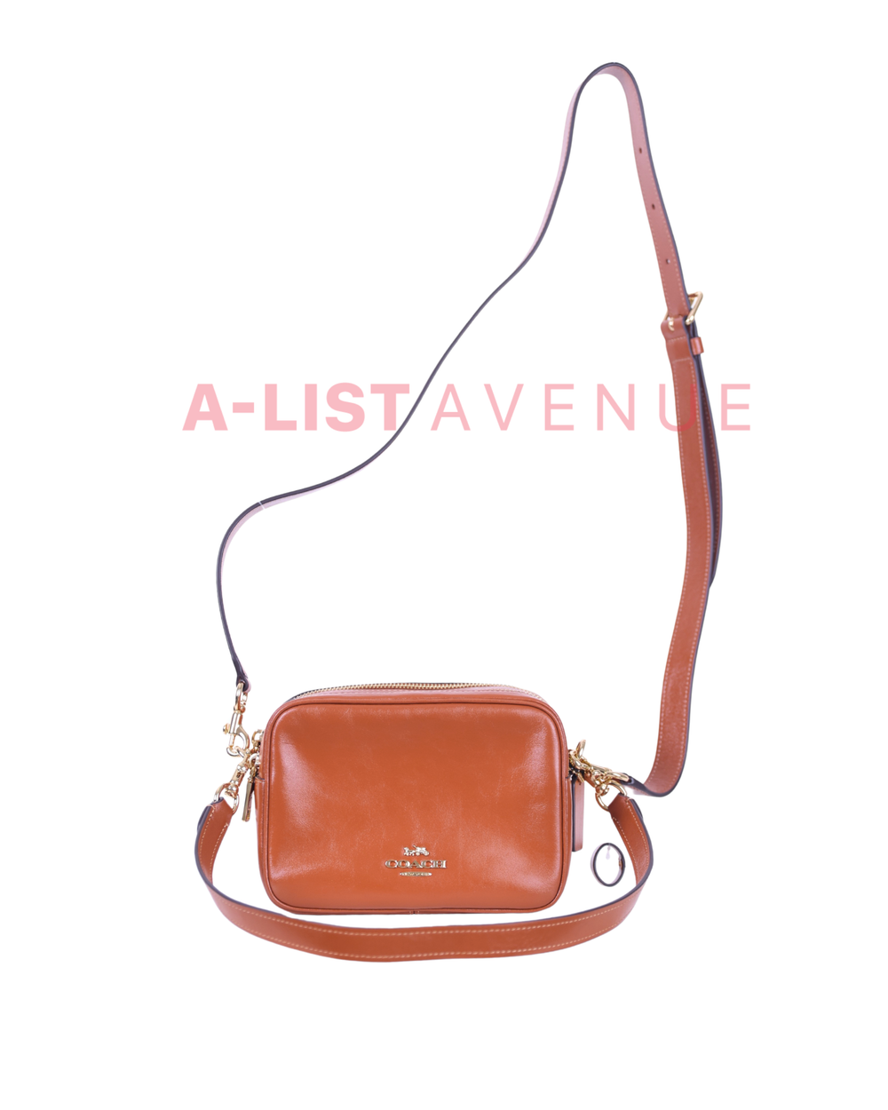 Coach Carey Crossbody Bag in Gold/ Cinnamon