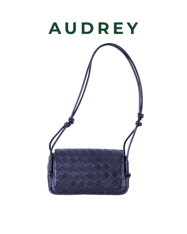 E13 AUDREY Lambskin Sling Bag in Black