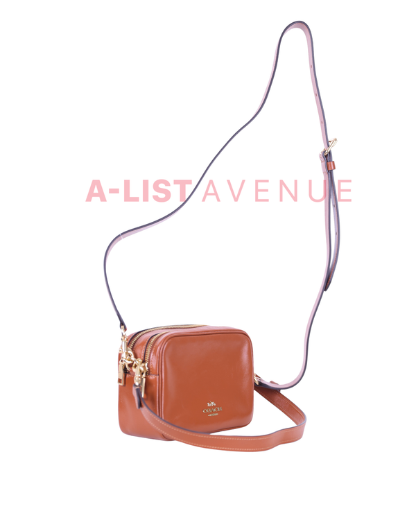 Coach Carey Crossbody Bag in Gold/ Cinnamon