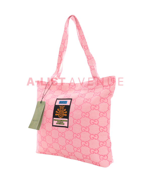 Gucci Pineapple Songs Tote Bag Pink