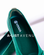VIVAIA Pointed-Toe Bow Flats (Azura) Size 36.5