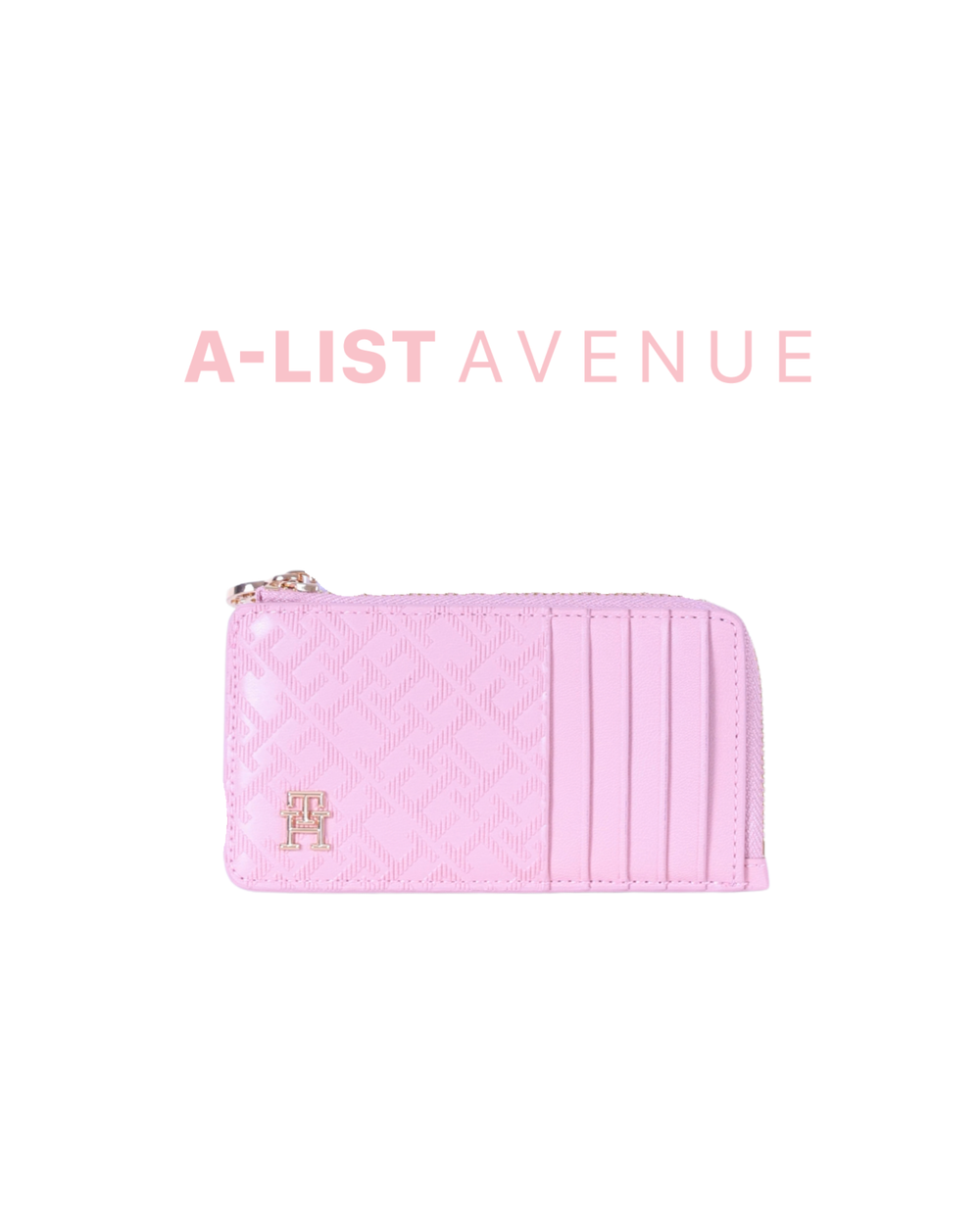 Tommy Hilfiger Refined Monogram Zip Cardholder