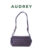 E13 AUDREY Lambskin Sling Bag in Dark Brown