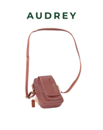 B27 AUDREY Premium Leather Sling Bag Caramel