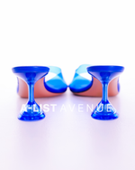 Amina Muaddi Lupita Glass PVC Mules  (70mm)