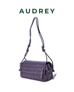 E13 AUDREY Lambskin Sling Bag in Dark Brown