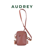 B27 AUDREY Premium Leather Sling Bag Caramel
