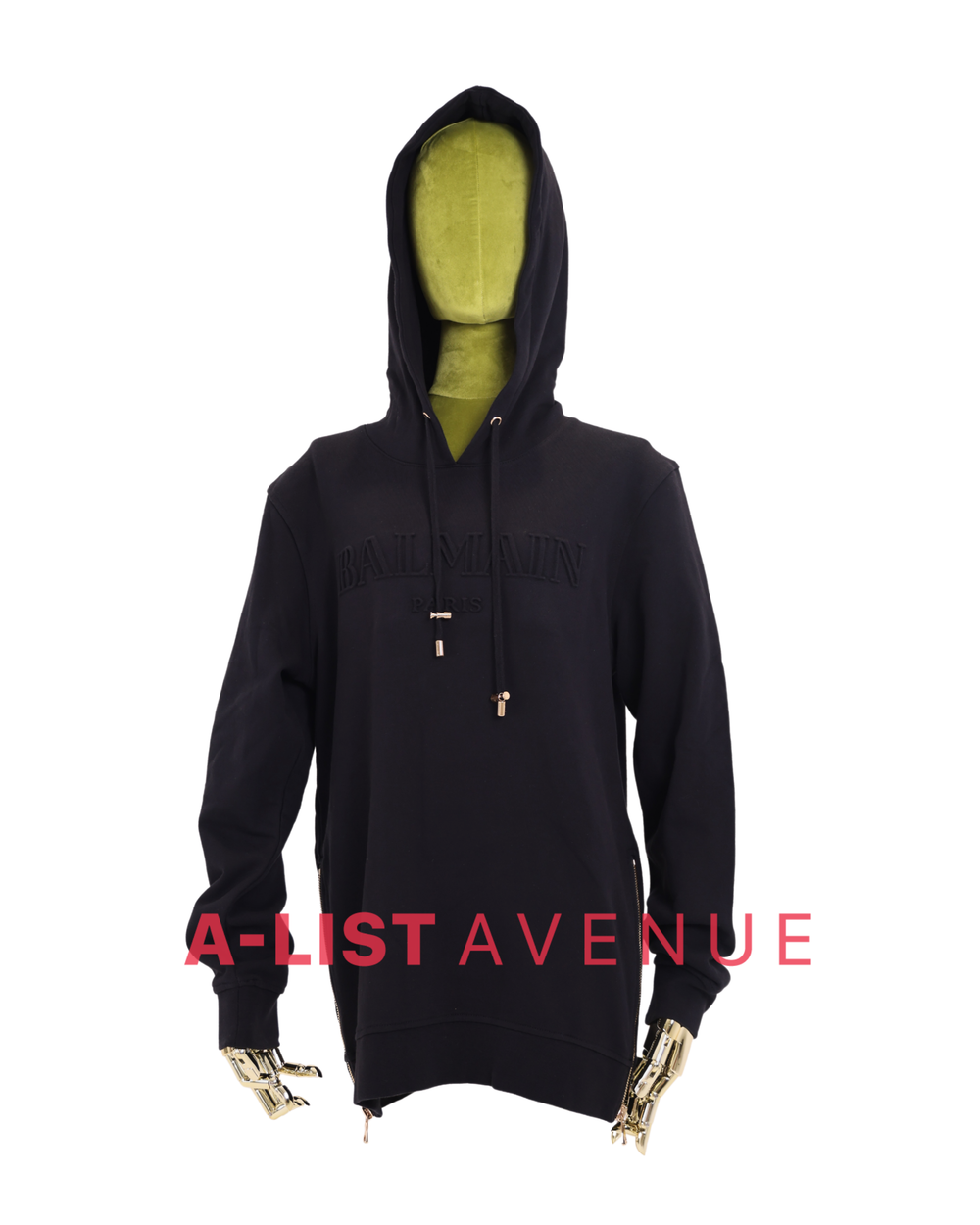 Balmain  #390 Hoodie Black
