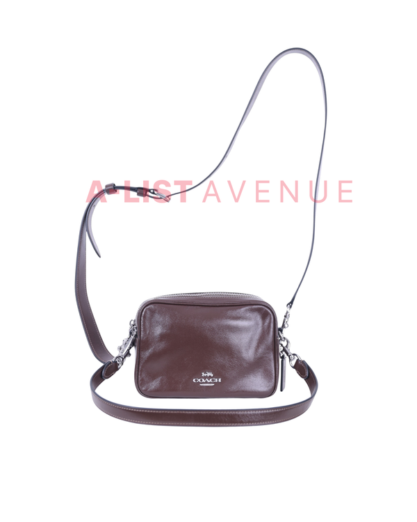 Coach Carey Crossbody Bag in Dark Brown