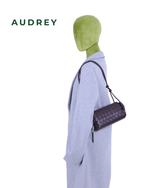 E13 AUDREY Lambskin Sling Bag in Dark Brown