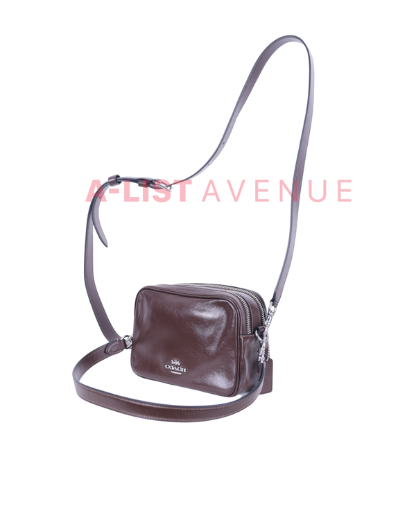 Coach Carey Crossbody Bag in Dark Brown
