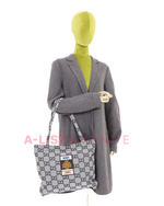 Gucci Pineapple Songs Tote Bag Gray