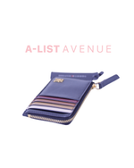Tommy Hilfiger Multi Colored Zip Cardholder