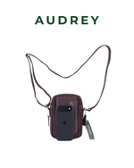 B27 AUDREY Premium Leather Sling Bag Dark Brown