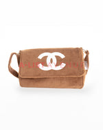 B1T1 Chanel Corduroy Sling Bag Brown