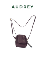 B27 AUDREY Premium Leather Sling Bag Dark Brown