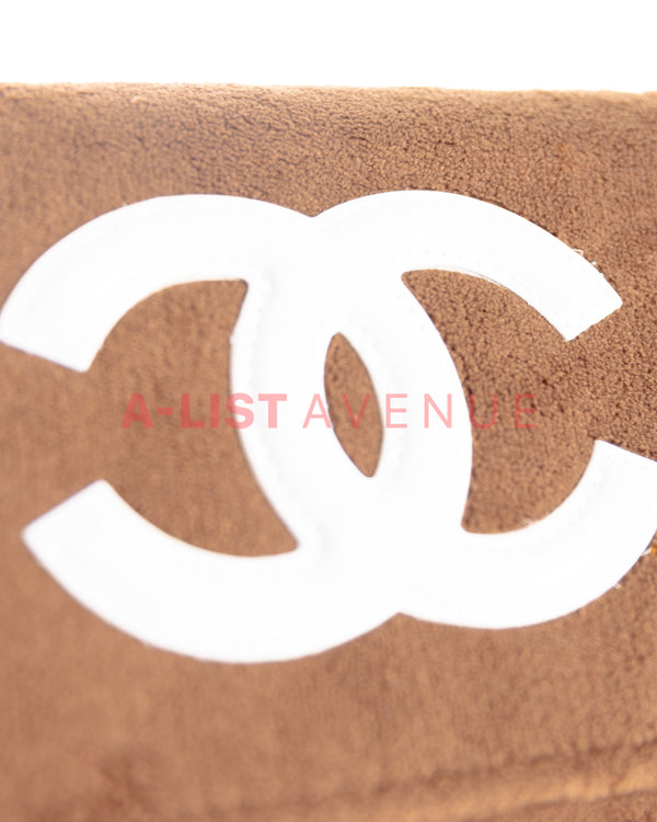 B1T1 Chanel Corduroy Sling Bag Brown