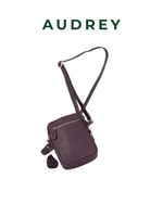 B27 AUDREY Premium Leather Sling Bag Dark Brown