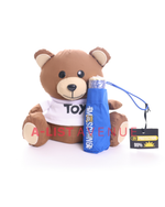 Moschino Teddy Bear Retractable Umbrella Set in Blue