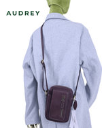 B27 AUDREY Premium Leather Sling Bag Dark Brown