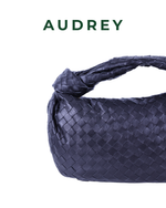 V18 AUDREY Lambskin Hobo Bag with Knot in Black