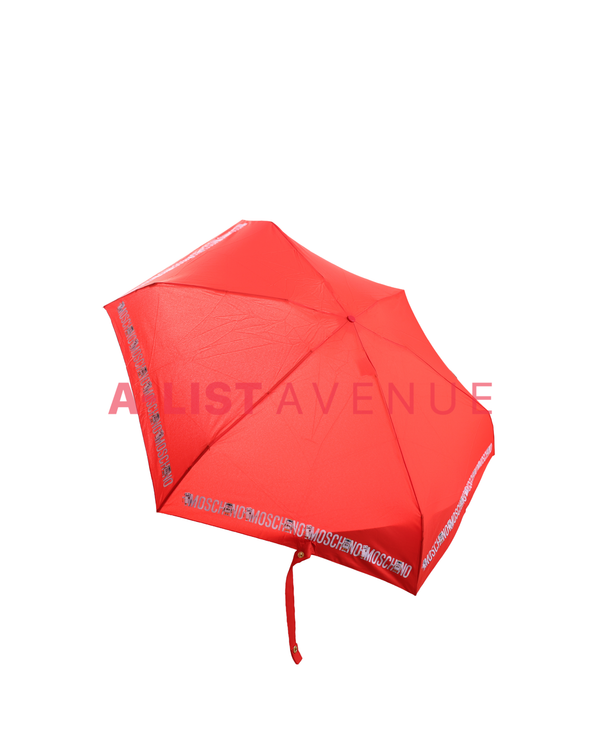 Moschino Teddy Bear Retractable Umbrella Set in Red