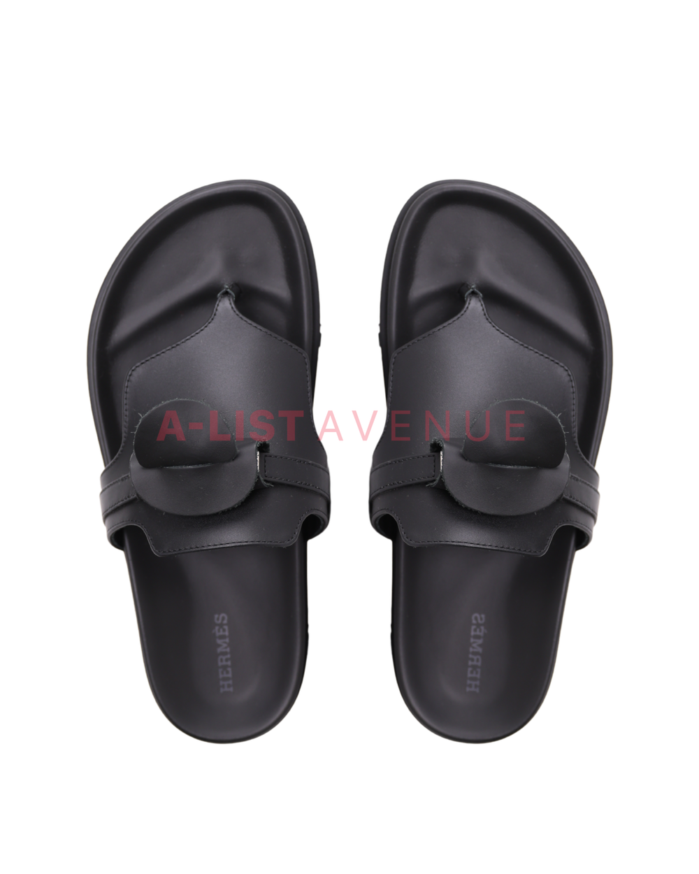 Hermes Empire Black Sandals Size 37