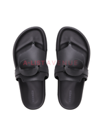Hermes Empire Black Sandals Size 37