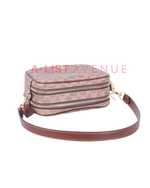 Coach  Mini Carey Crossbody Bag In Signature Canvas Tan/brown
