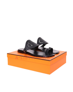 Hermes Hera Black Sandals Size 36.5