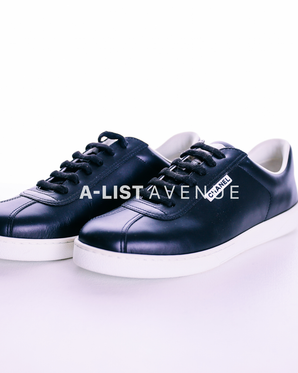Chanel Classic Low-Top Calfskin Sneakers Size 42