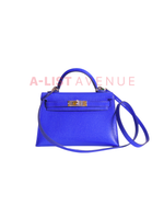 Hermes Mini kelly Blue PHW