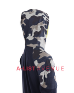Balmain #356 Navy with Camouflage Design Hoodie
