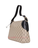 Gucci GG Emblem Medium Shoulder Bag Black