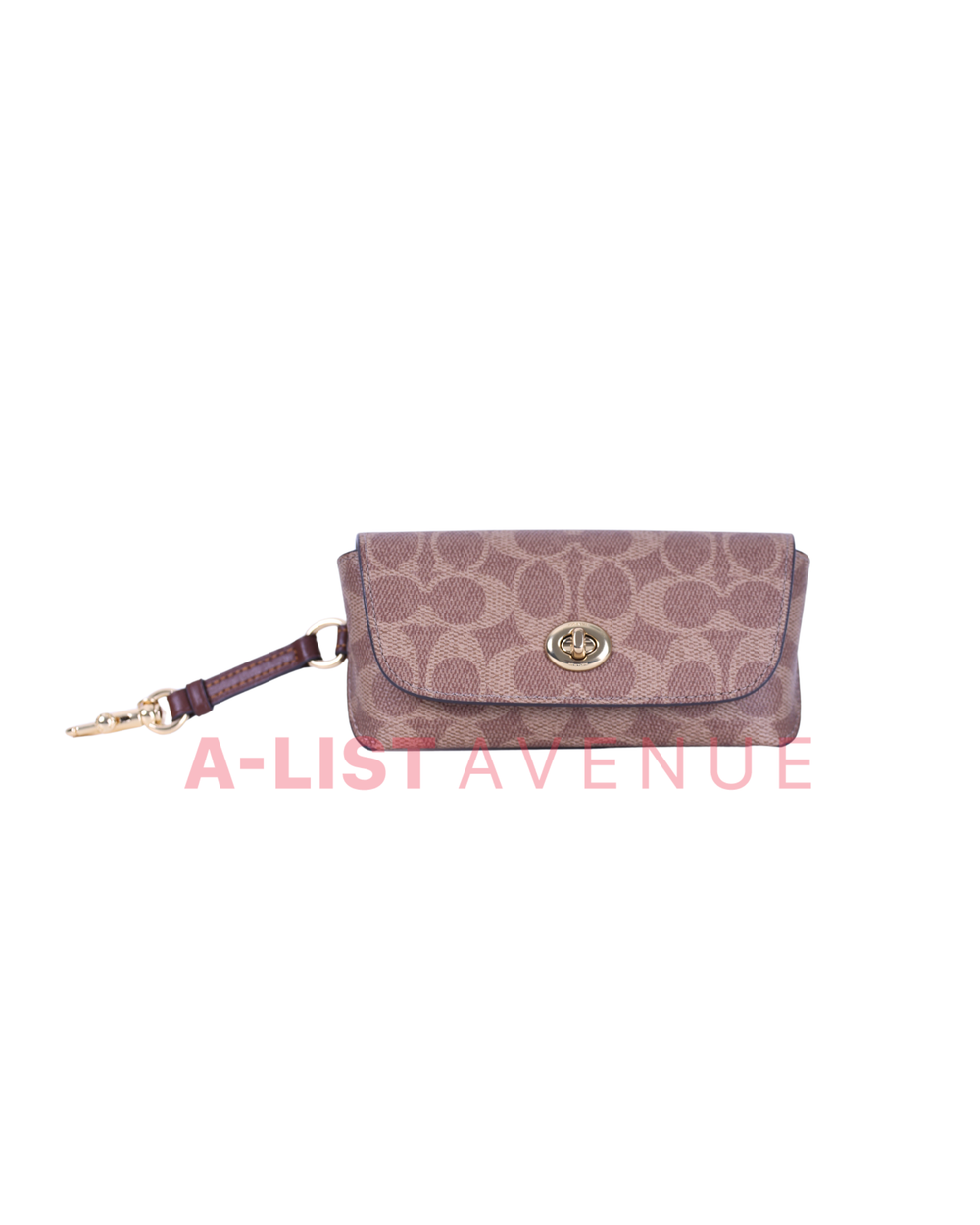 Coach Sunglass Case in Signature Canvas  in Khaki