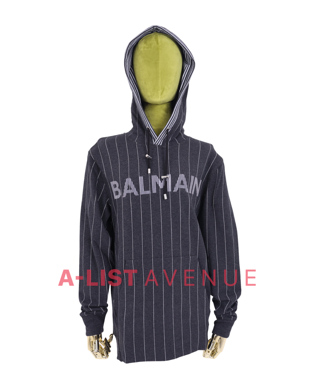 Balmain #064 Black Stripes Hoodie