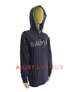 Balmain #064 Black Stripes Hoodie