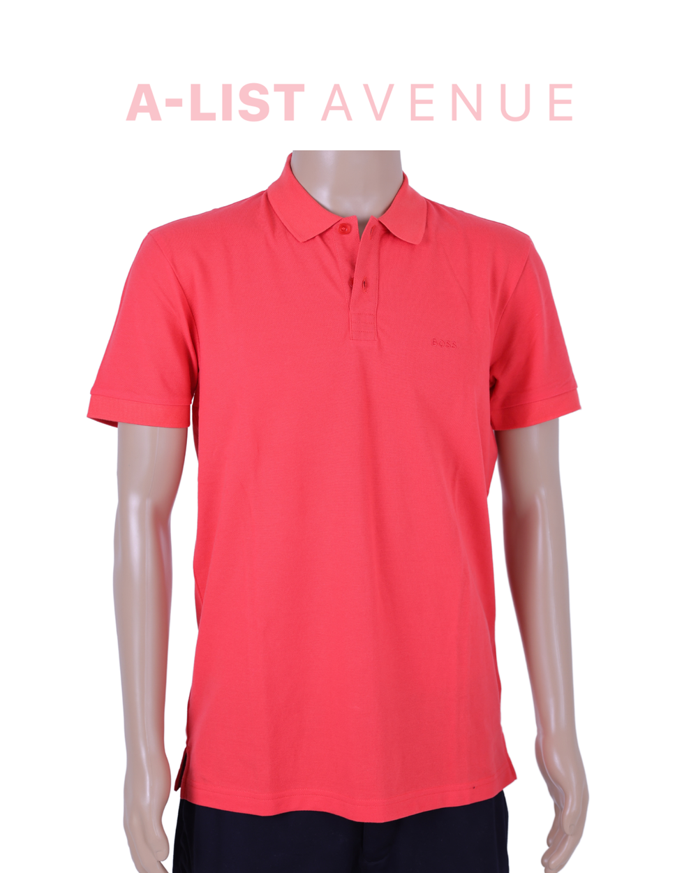Boss Polo Shirt in Red Orange