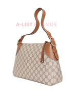 Gucci GG Emblem Medium Shoulder Bag Brown