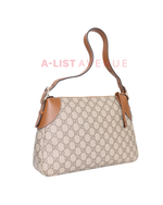 Gucci GG Emblem Medium Shoulder Bag Brown