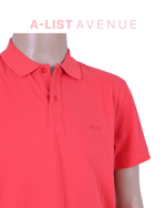 Boss Polo Shirt in Red Orange