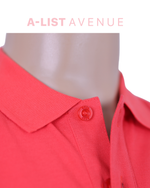 Boss Polo Shirt in Red Orange