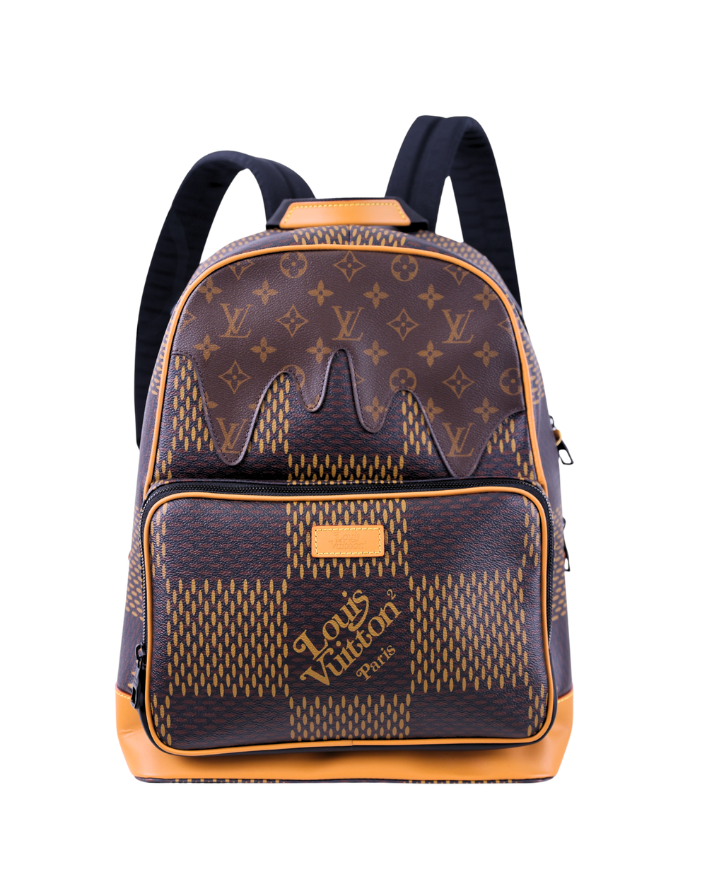 LV x Nigo Campus Limited Edition Giant Damier And Monogram Canvas Backpack