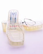 Gucci Transparent Rubber Slide Sandals Size 40