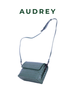 V7 AUDREY Lambskin Flap Bag in Olive